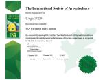 Certificate Packet - ISA Certified Tree Climber